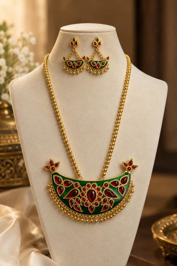 premium-copper-base-gold-plated-assamese-junbiri-bridal-jewellery-set Premium Copper Base Gold-Plated Assamese Junbiri Bridal Jewellery Set